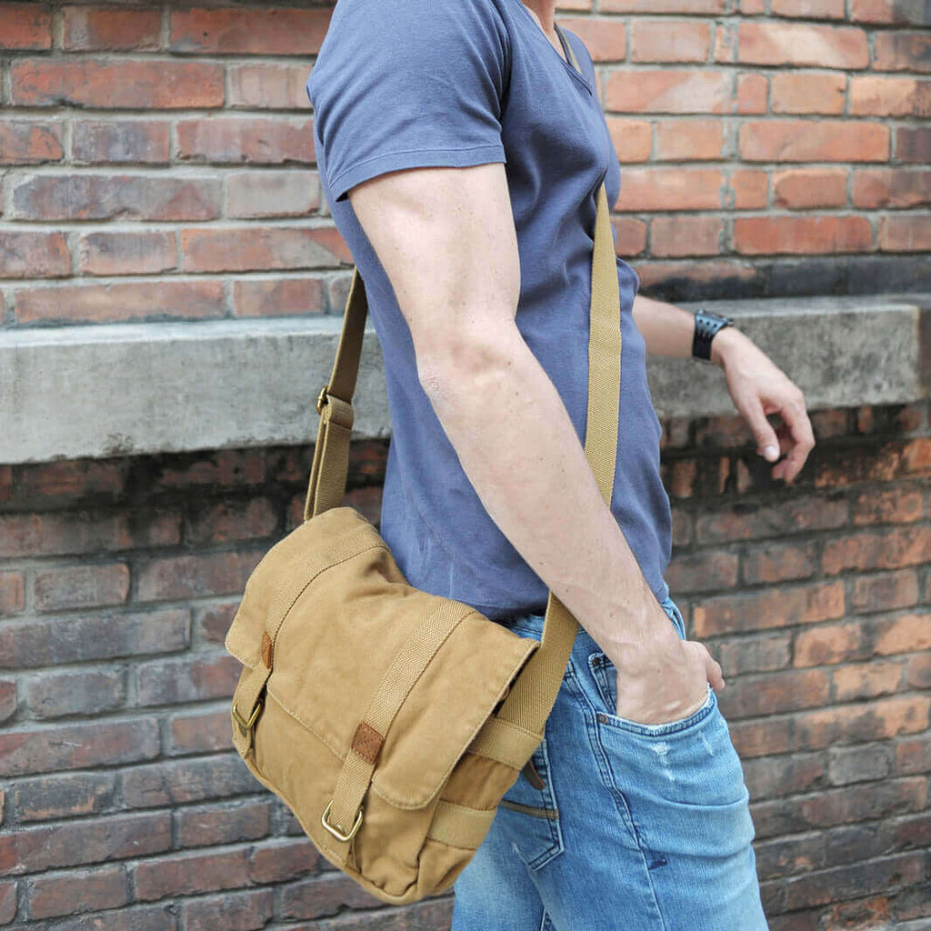 Styling the unisex canvas crossbody bag