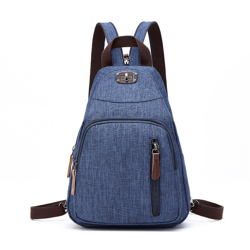 Small waterproof casual backpack for women, front view