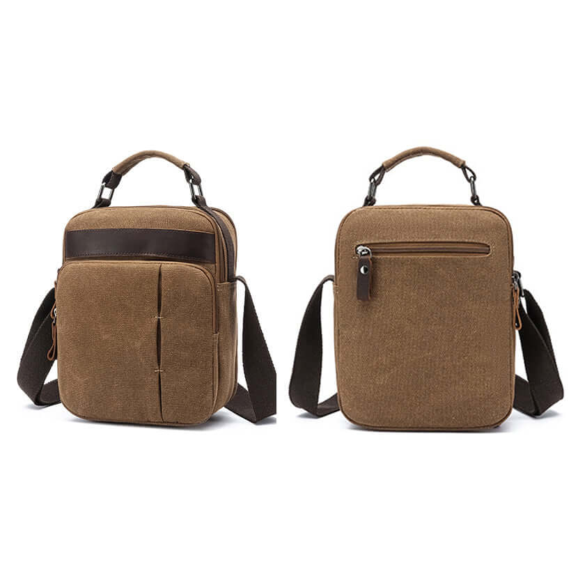 Coffee crossbody bag with straps 