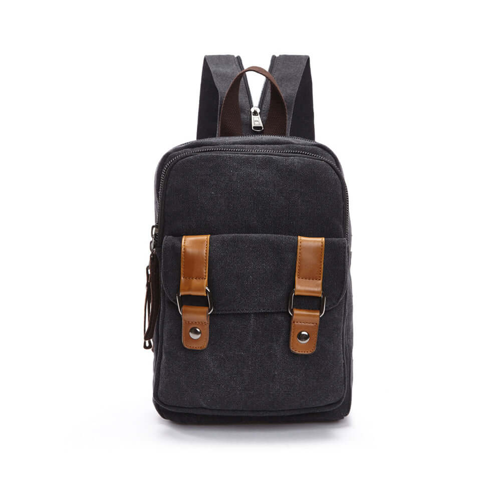 Compact canvas backpack suitable for daily travel