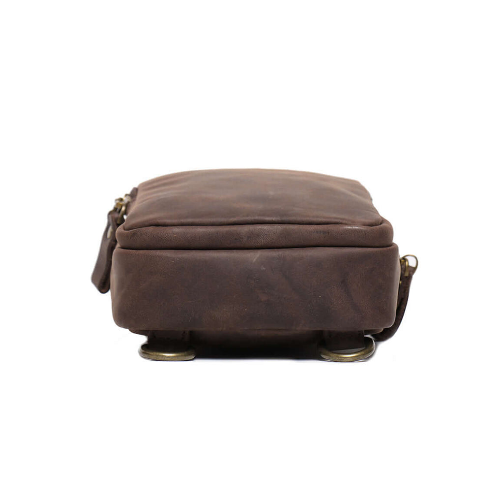 Brown leather bag