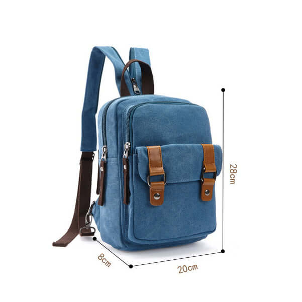 Mini backpack with dual shoulder strap options