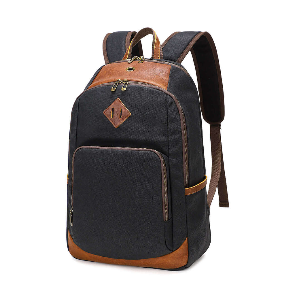 Durable backpack for outdoor use, with comfortable straps and spacious interior.