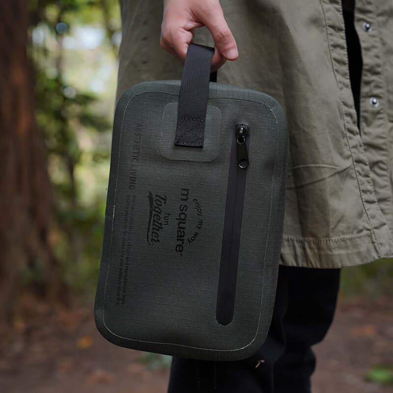 Green lightweight travel bag with superior waterproof material