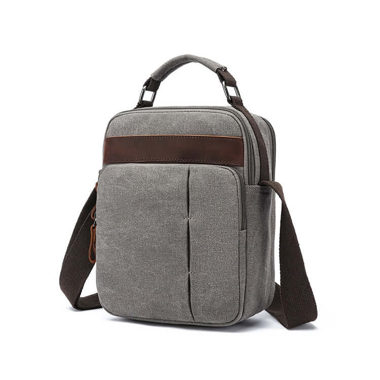 Everyday use of canvas bag outdoors