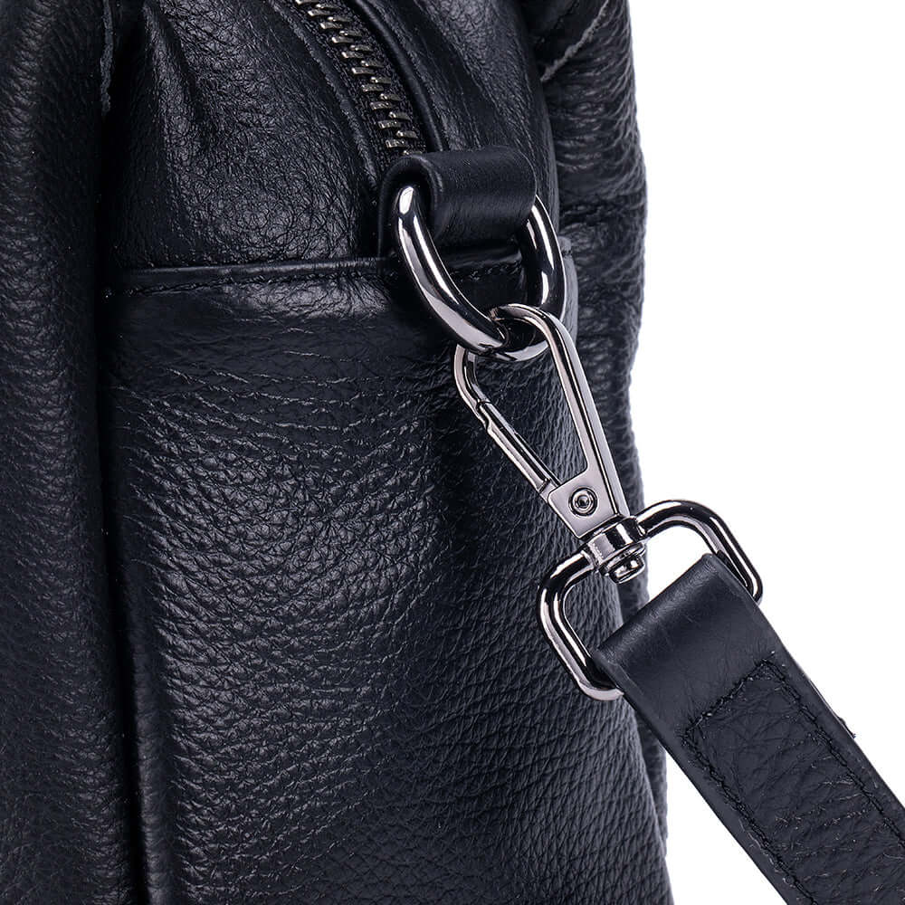 genuine leather grain texture close-up