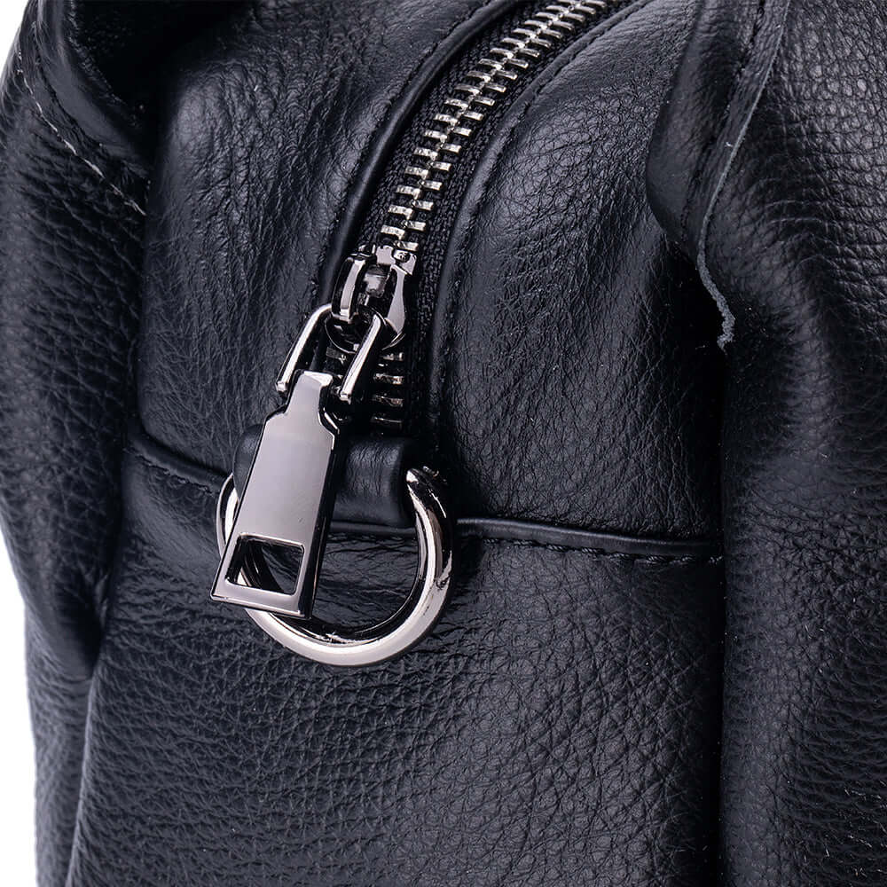 close-up of premium zipper hardware