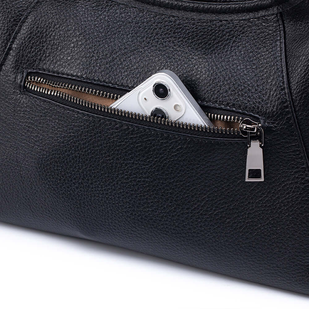 Multi-pocket structure showing side and back pockets.