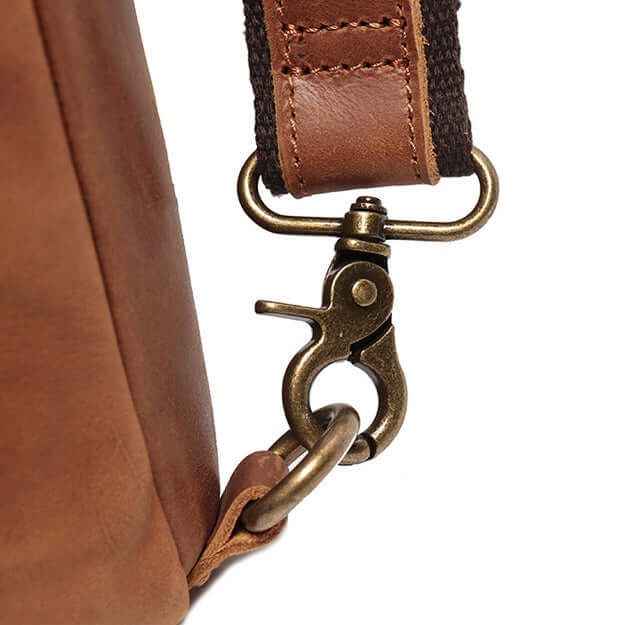 Close-up of Crazy Horse leather texture