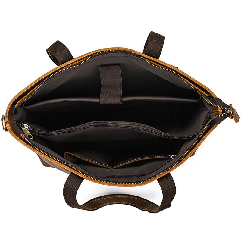 Inside compartments with laptop sleeve
