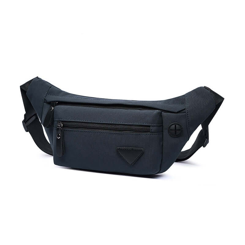 Ultra-light navy bum bag for men, water-resistant with compact design.