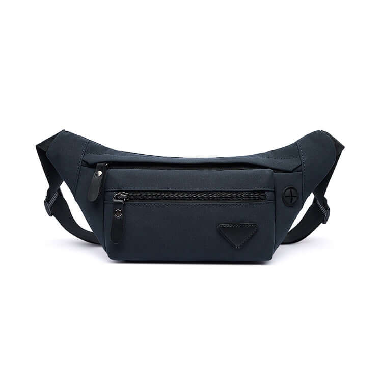 Navy sling bum bag for men, versatile for travel and daily use.