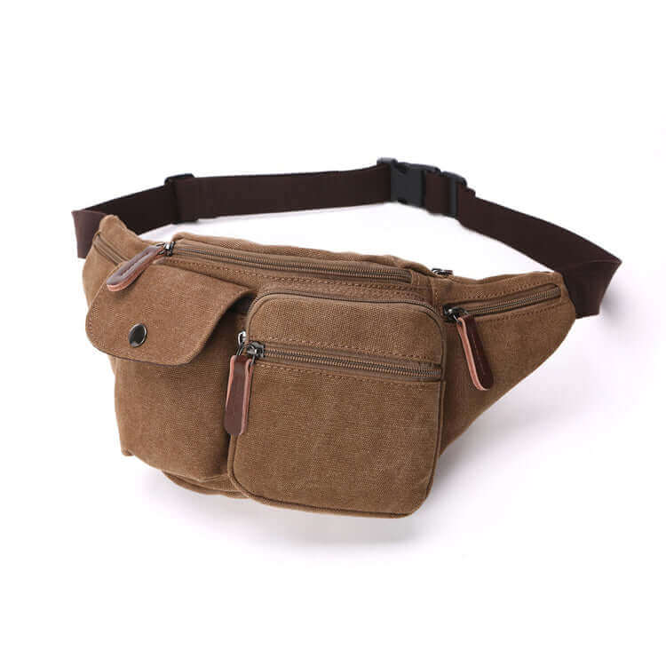 Durable materials used in men's canvas bum bag