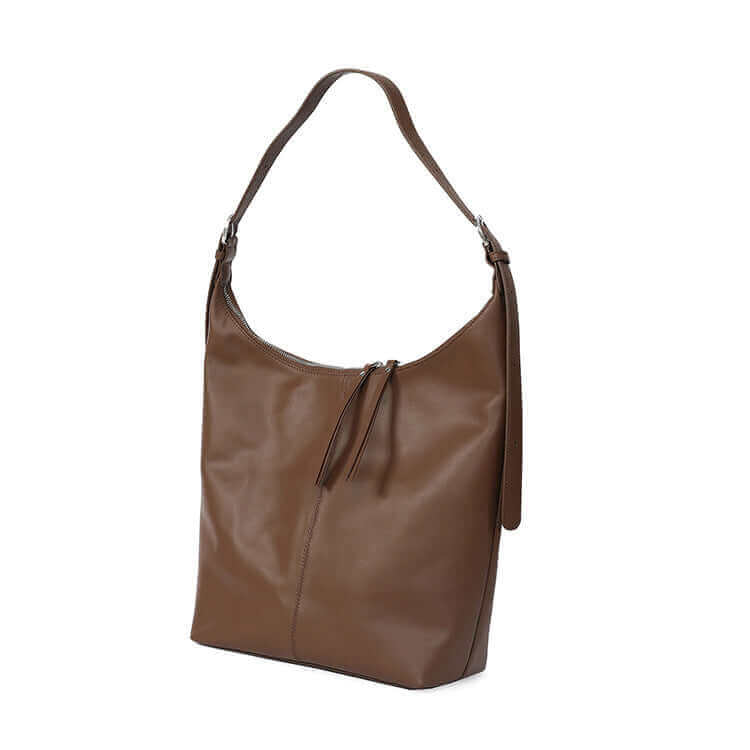 Versatile carrying options with a trendy NZ leather shoulder bag.