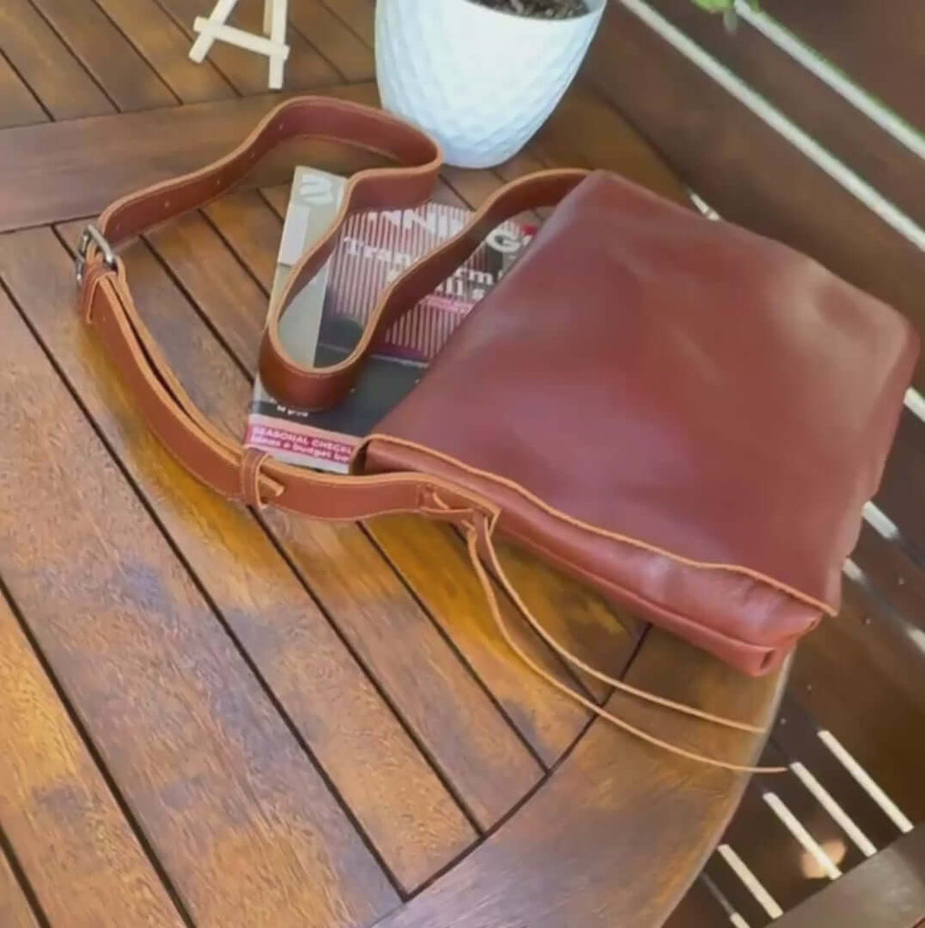 Vintage Leather Crossbody Messenger Bag - Unisex, High Quality