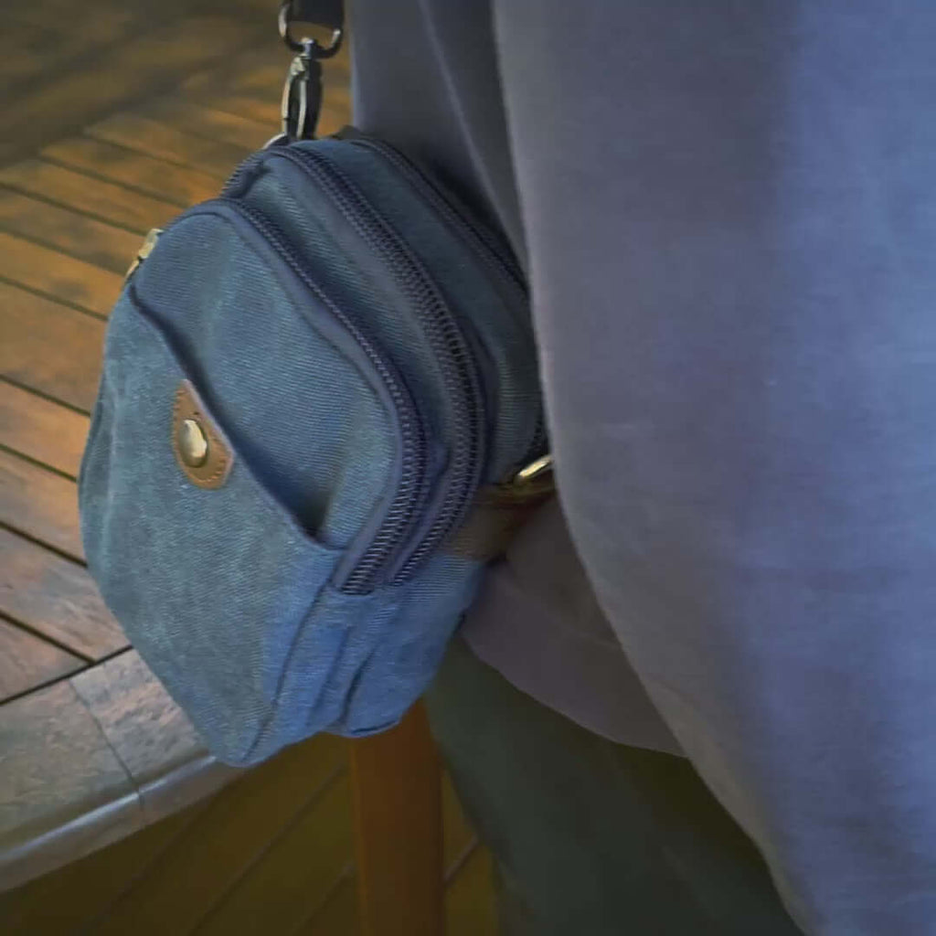 Canvas Small Crossbody Bag | Side Bag for Travel & Daily Use