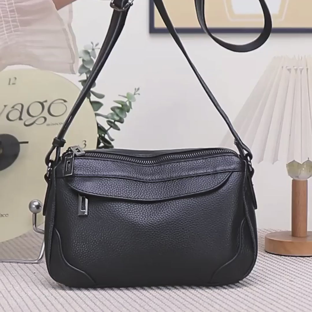 Leather Crossbody Bag – Everyday Small Shoulder Bag