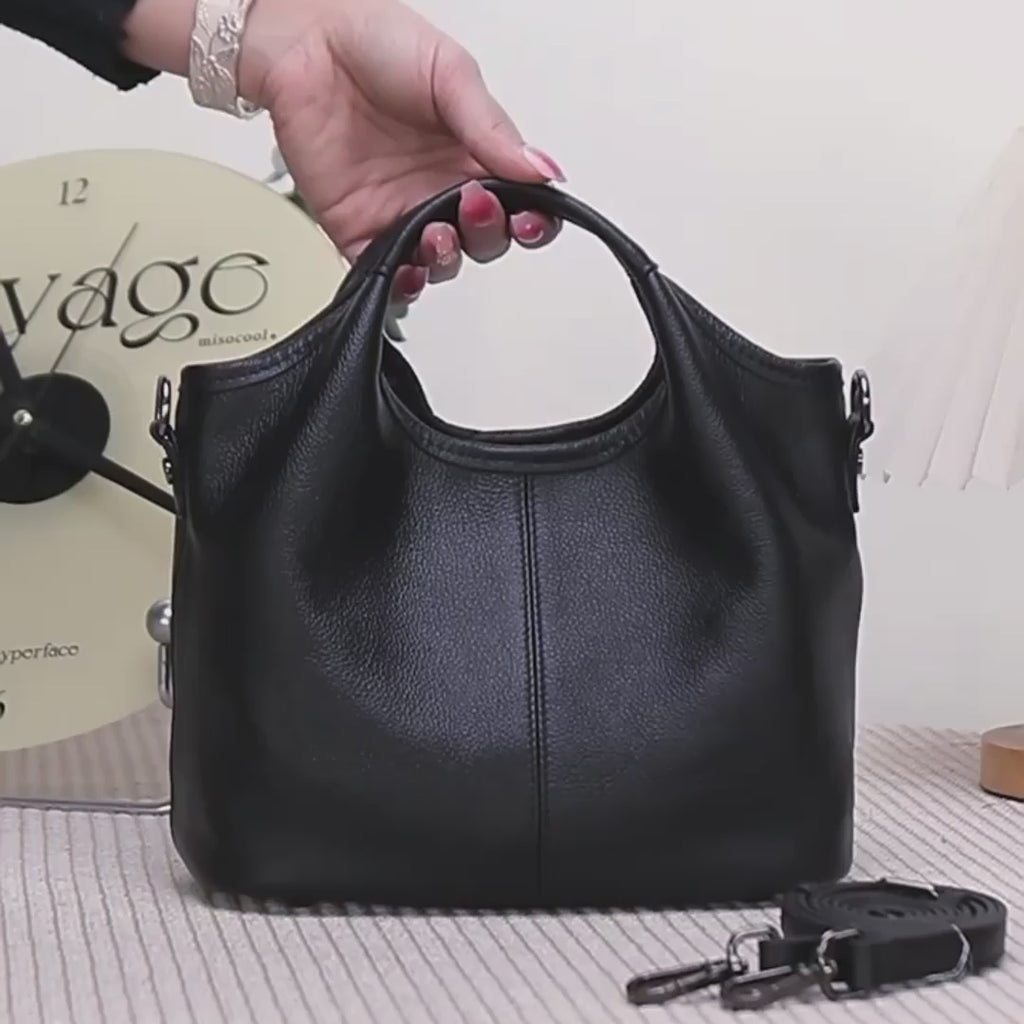 Leather Small Shoulder Bag – Everyday Handbag