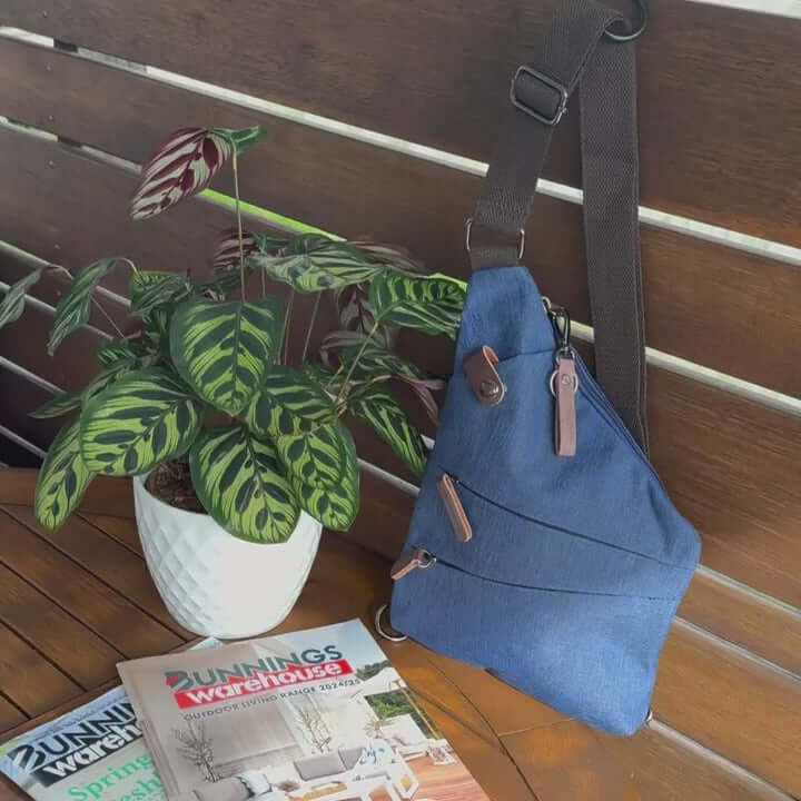 Waterproof Thin Sling Bag for Everyday Use | Stylish Chest Bag