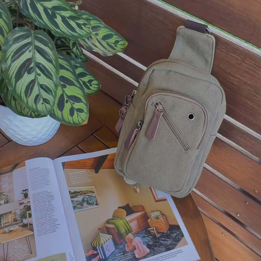 Canvas Sling Bag for Men & Women | Versatile Chest Bag