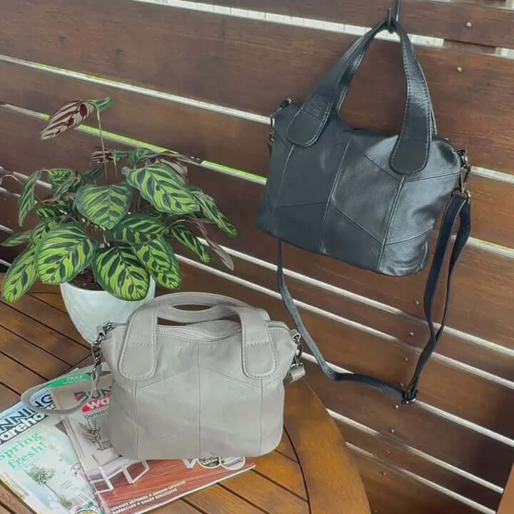 Leather Shoulder Bag – Compact Crossbody Handbag