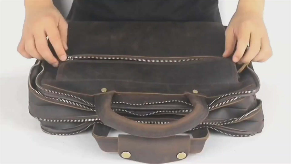 Men's Leather Laptop Bag | Vintage Work Bag