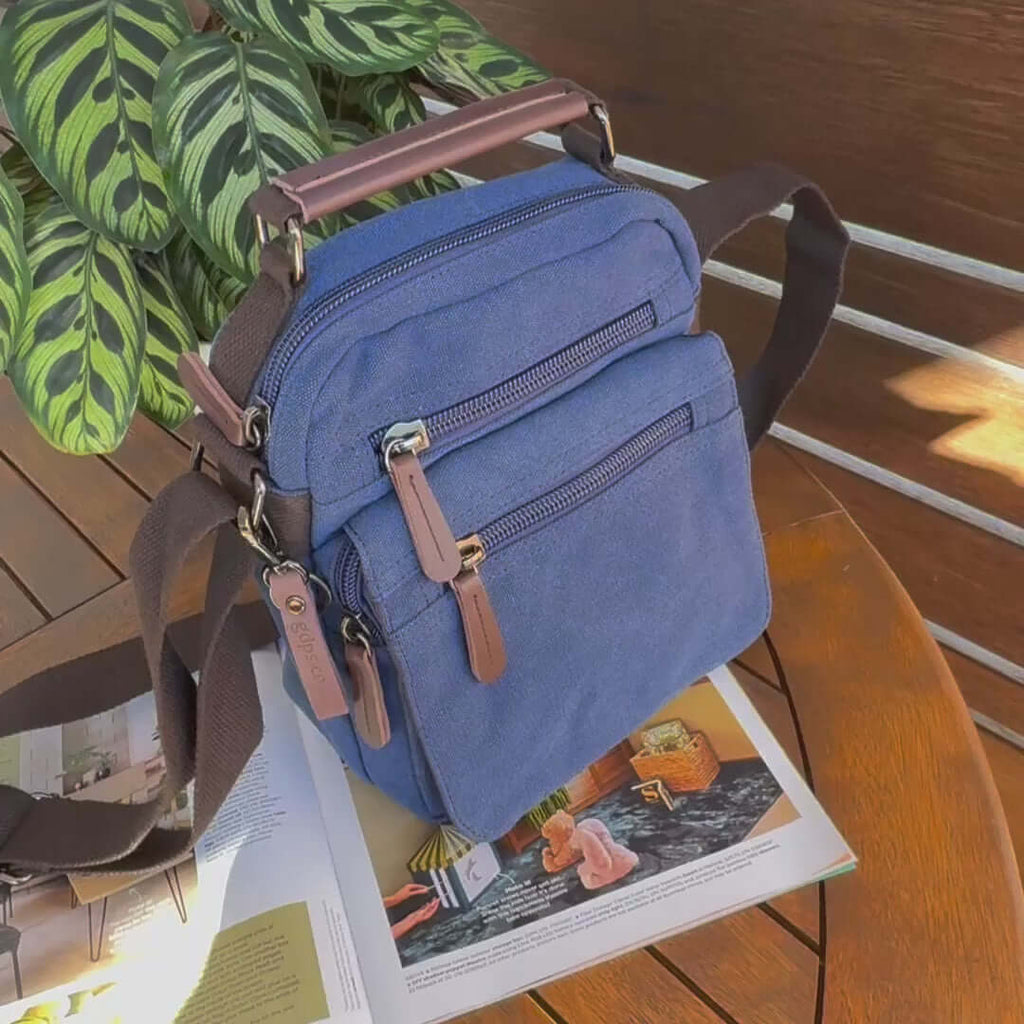 Canvas Small Shoulder Crossbody Bag