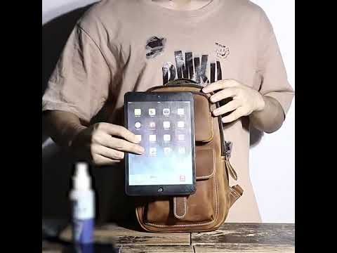 Everyday leather sling bag for men