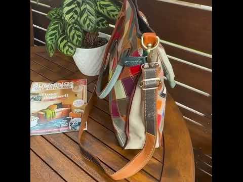 Unique leather patchwork handbag perfect for New Zealand women.