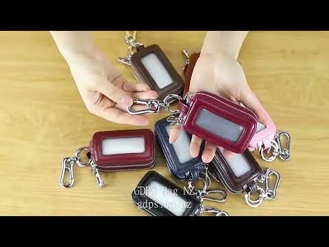 Stylish and practical leather key case for car keys.