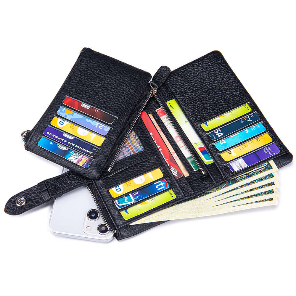 Display of items stored inside the wallet
