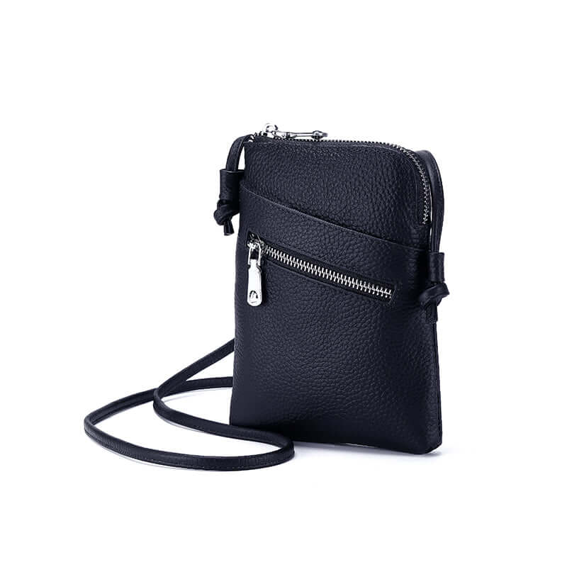 Small crossbody bag in leather