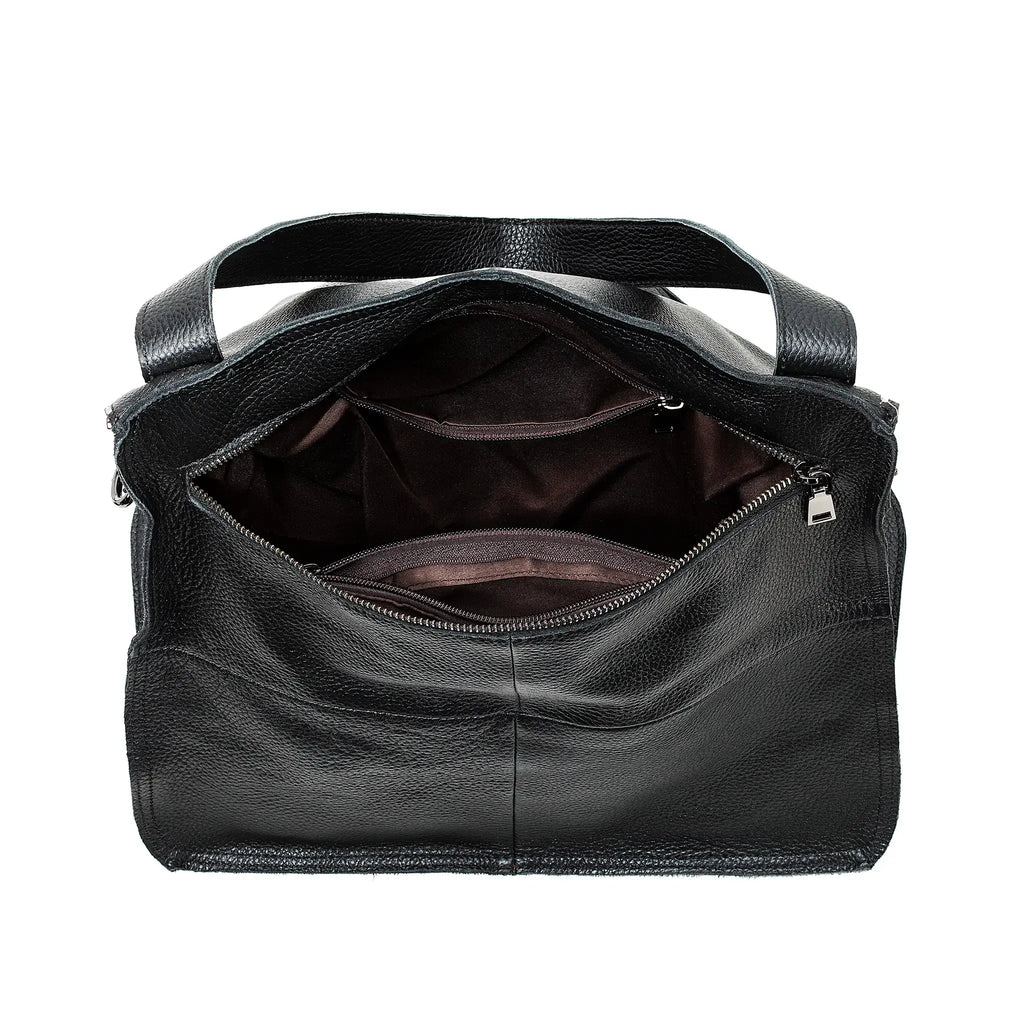 Interior of the tote showing spacious compartment
