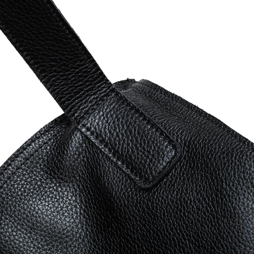 Close-up of soft genuine leather material