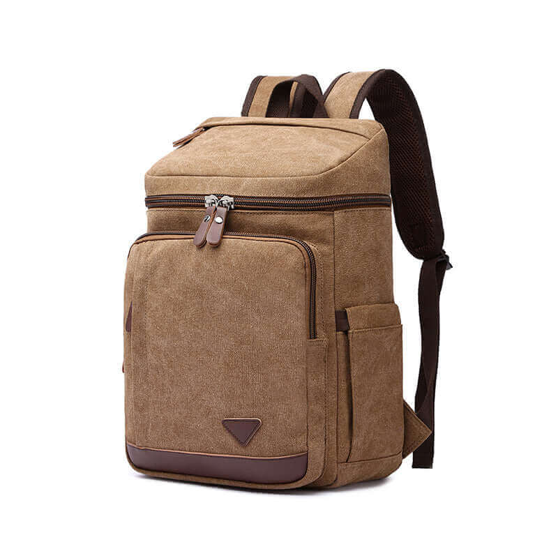 Versatile canvas backpack, ideal for school, office, and casual outings.