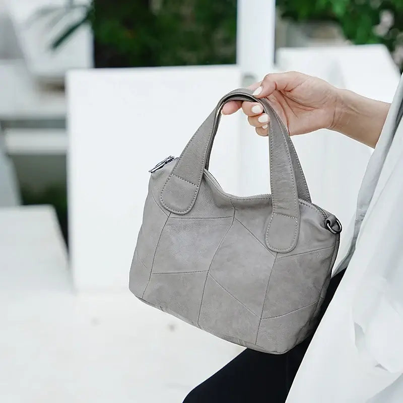 Versatile women’s leather handbag