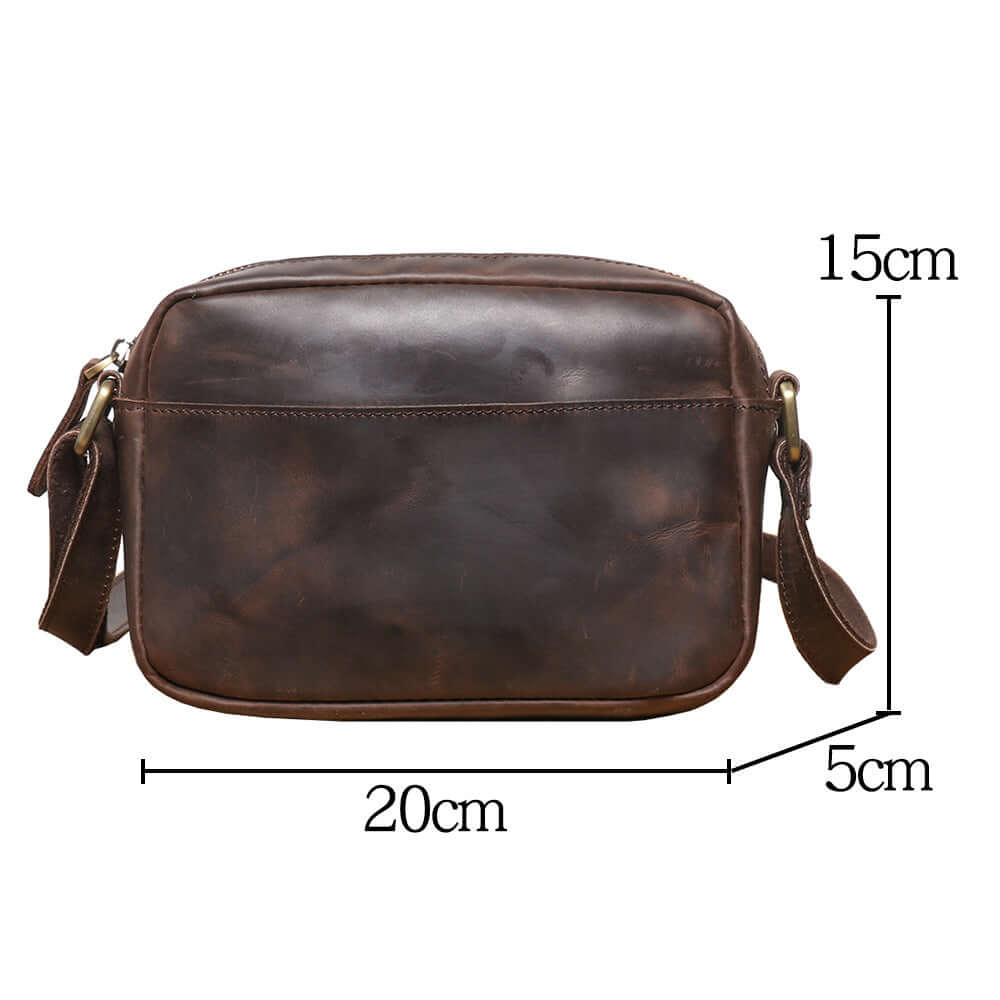 mini size vintage leather shoulder bag design