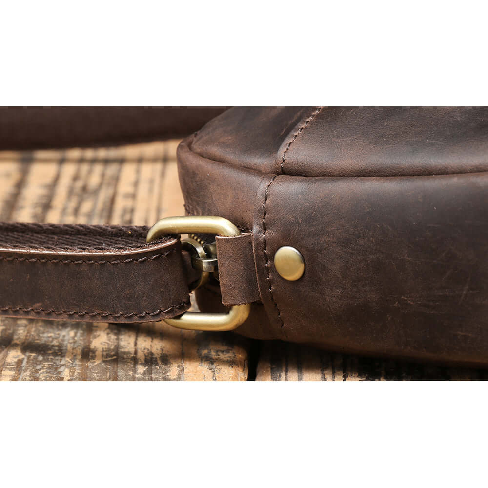 close-up of vintage leather surface texture