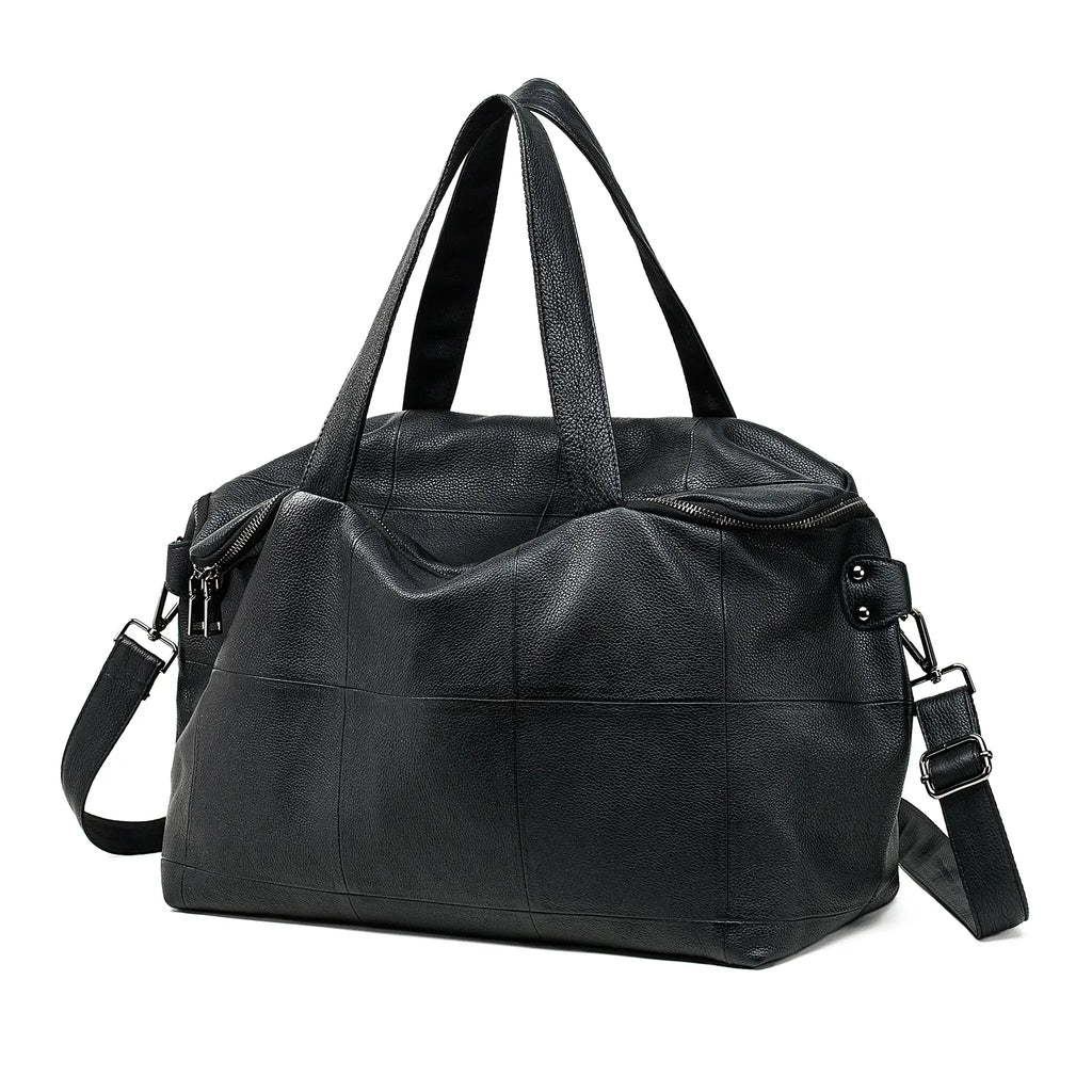Black leather tote bag for women – New Zealand