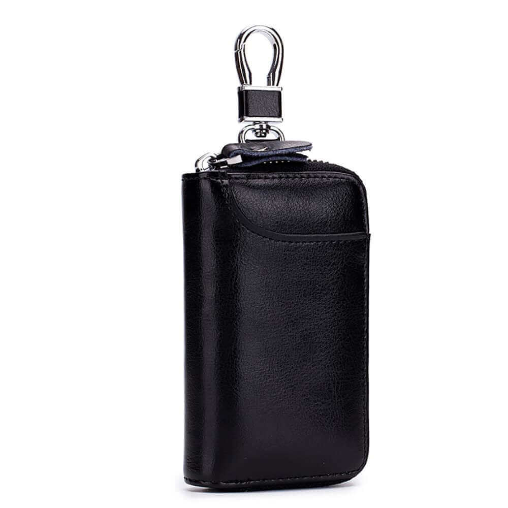 Leather Key Case Wallet with Keychain For Men and Women