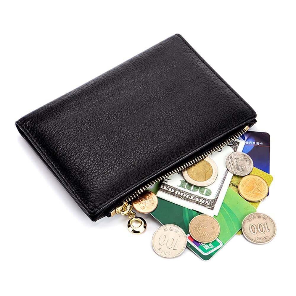 Genuine Leather Passport Holder Case Coin Credit Card Wallet Purse NZ