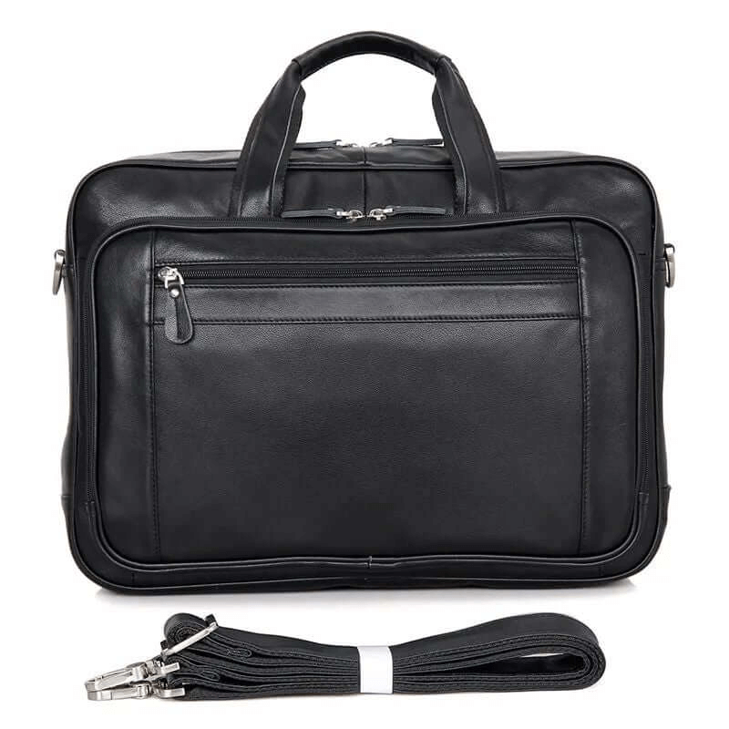 Men's Genuine Leather Large Business Briefcase 17 Inch Laptop Bag NZ