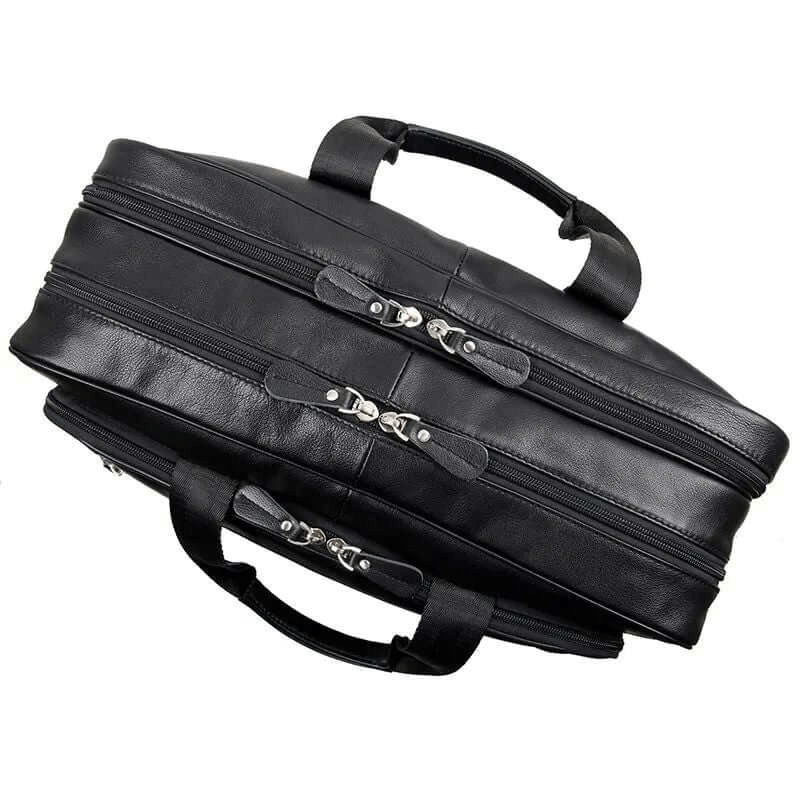 Men's Genuine Leather Large Business Briefcase 17 Inch Laptop Bag NZ