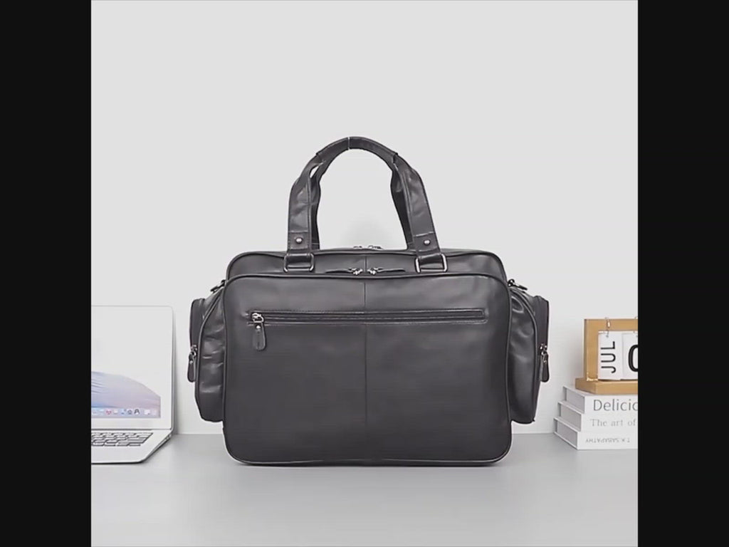 Men's Leather Briefcase Laptop Bag Business Shoulder Bag Satchel NZ