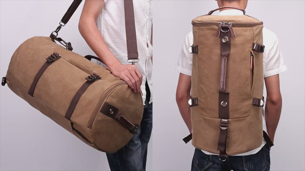 Canvas Duffle Backpack for Men NZ  | Travel Bag 39L