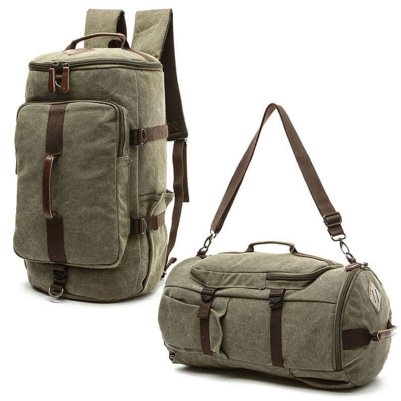 Canvas Travel Backpack | Duffle Bag 34L