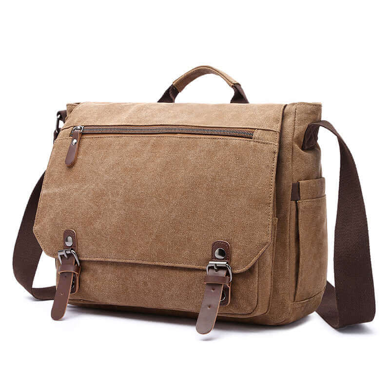 Canvas Messenger Bag NZ | 15 Inch Laptop Satchel Bag