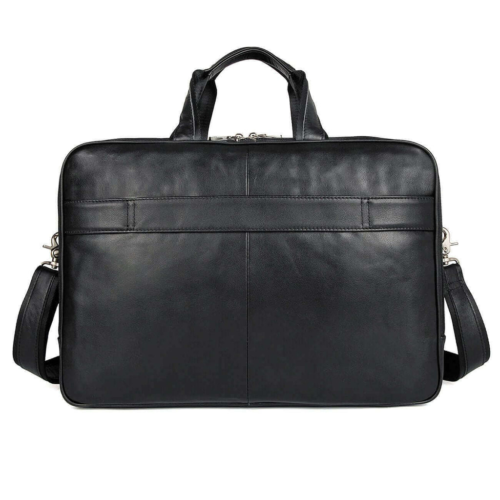 Mens Genuine Leather Briefcase Laptop Bag NZ Business Overnight Travel