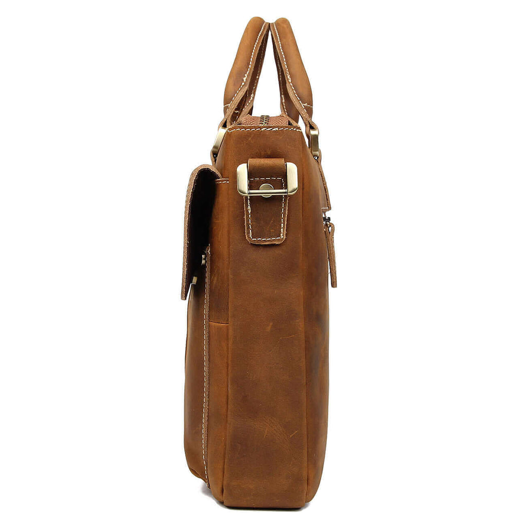 Mens Vintage Leather Briefcase Laptop Bag Satchel Crossbody Bag NZ