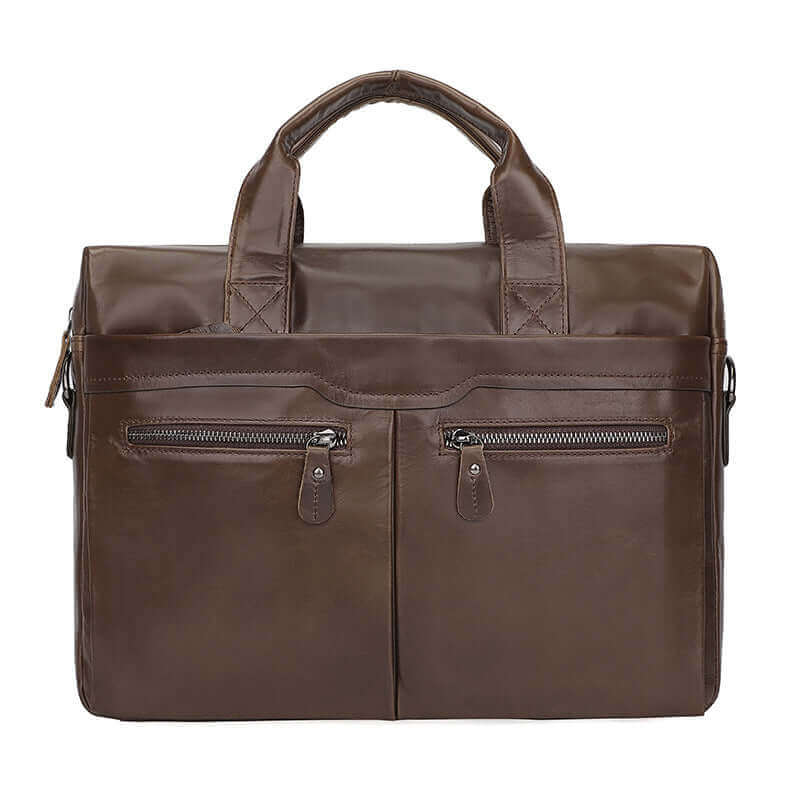 Leather Briefcase | Premium Business 14 Inch Laptop Bag